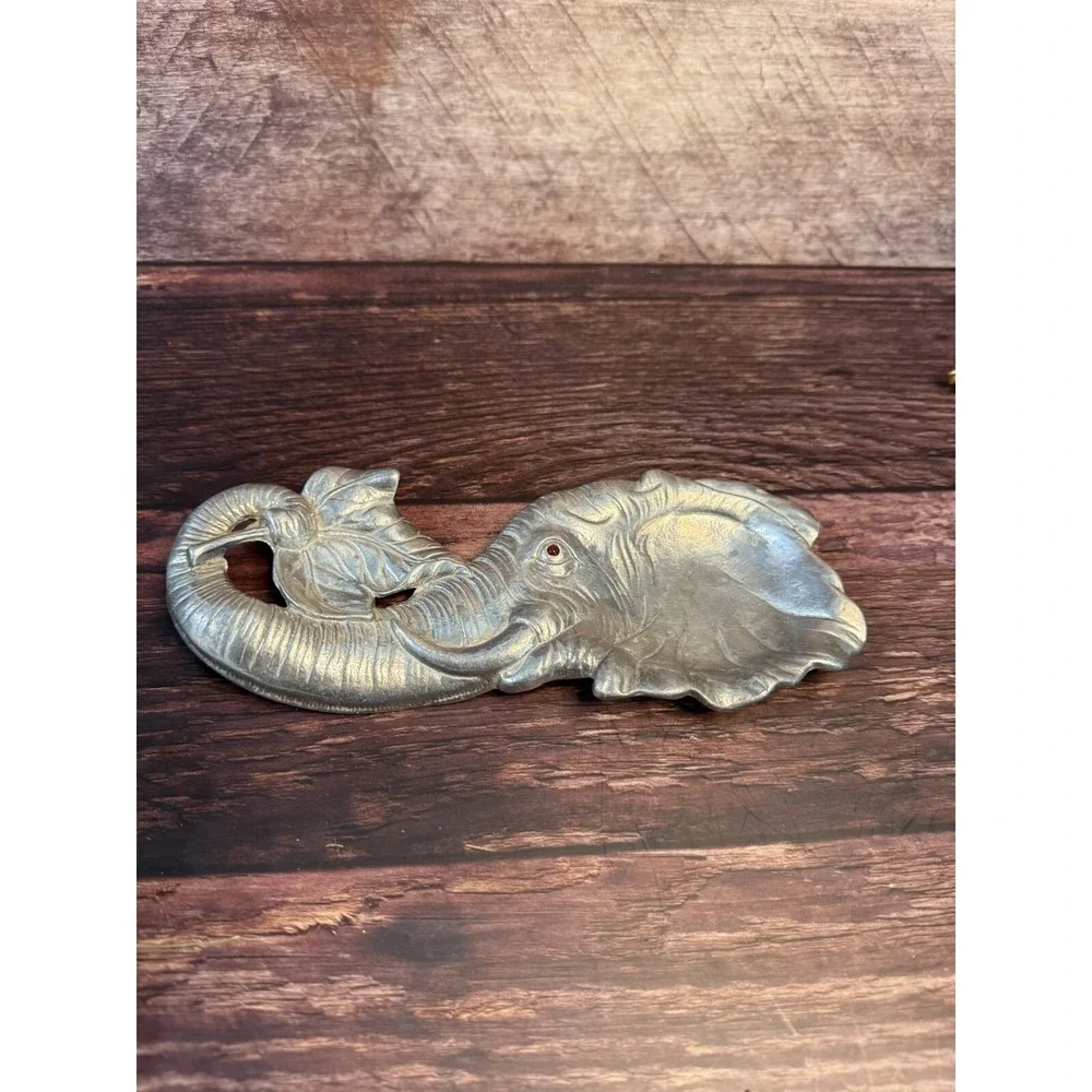 Arthur Court Aluminum Elephant Spoon Rest 1993